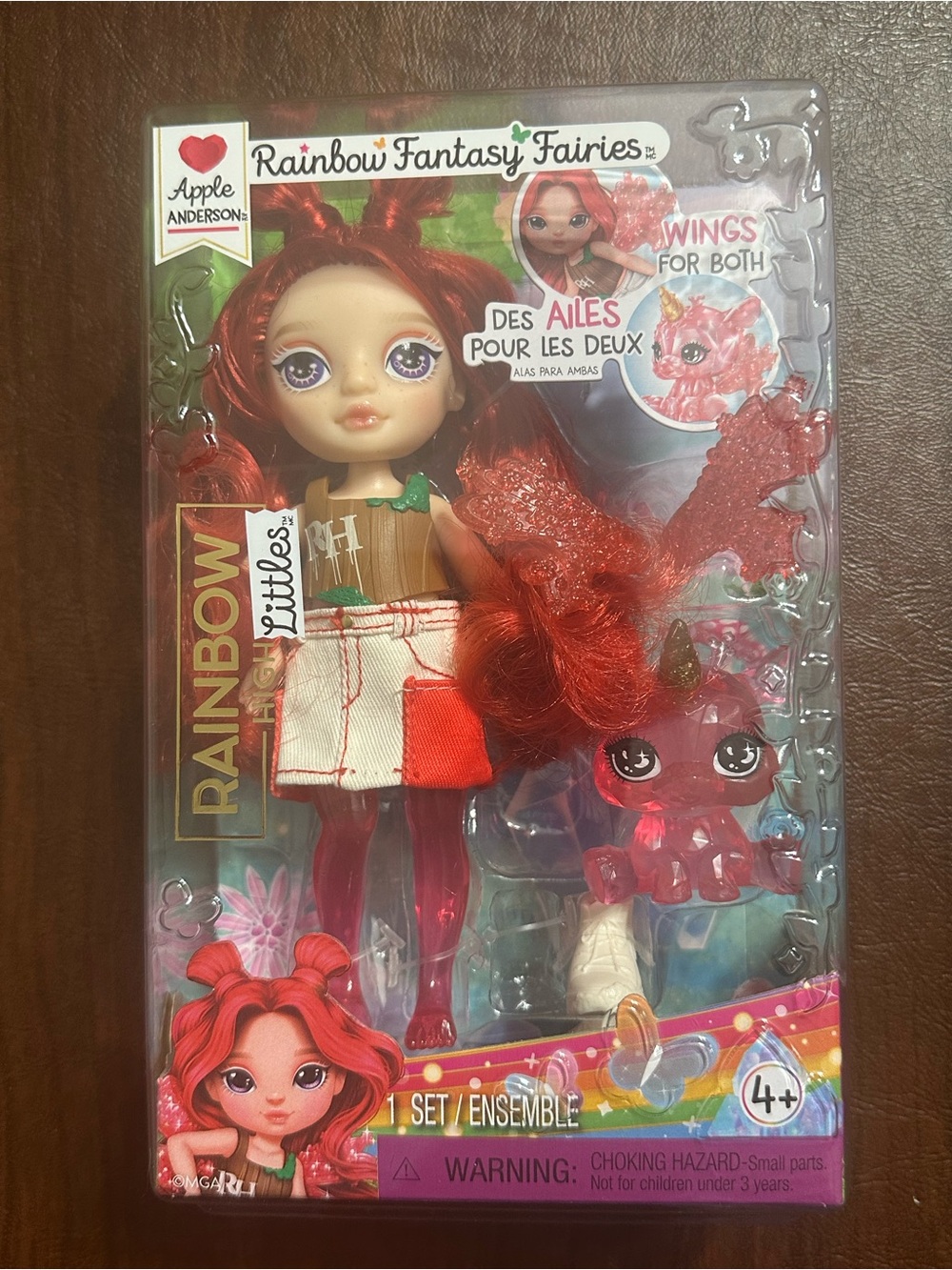 Rainbow Fantasy Fairies Red Doll with Pet